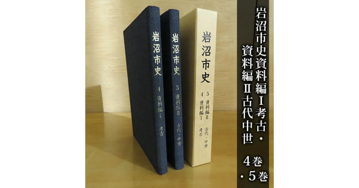 【ふるさと納税】岩沼市史 第4巻資料編1 考古・第5巻資料編2古代中世　 本 縄文時代 近代 遺跡 遺跡地図 地区内の地形 遺跡分布 飛鳥時代 安土桃山時代 旧名取郡 歴史資料 故郷 岩沼の歴史