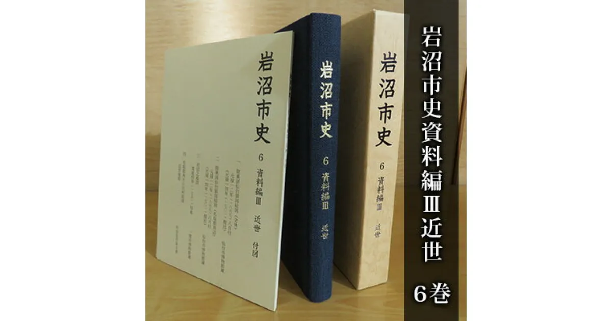 【ふるさと納税】岩沼市史 第6巻資料編3 近世　 本 江戸時代 歴史 資料 古内氏 家臣団 岩沼宿 竹駒神社 馬市 阿武隈川舟運 付録付き 国絵図 岩沼城下の絵図 村絵図故郷