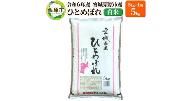 【ふるさと納税】【令和6年産・白米】宮城県栗原市産 ひとめぼれ 5kg (5kg×1袋)