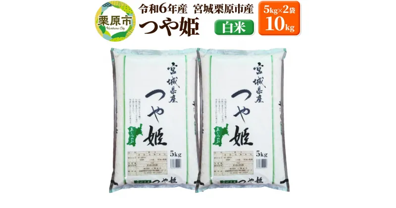 【ふるさと納税】【令和6年産・白米】宮城県栗原市産 つや姫 10kg (5kg×2袋) 新米