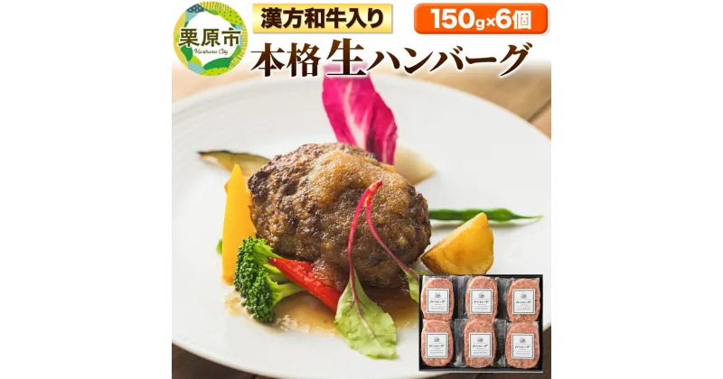 【ふるさと納税】漢方和牛入本格生ハンバーグセット 150g×6個 冷凍 焼くだけ ディナー おかず お弁当