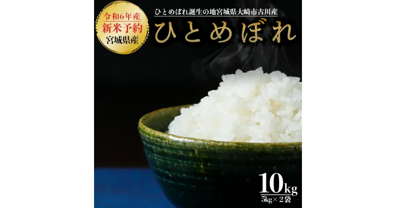 【ふるさと納税】【令和6年産】大崎市古川産ひとめぼれ10kg