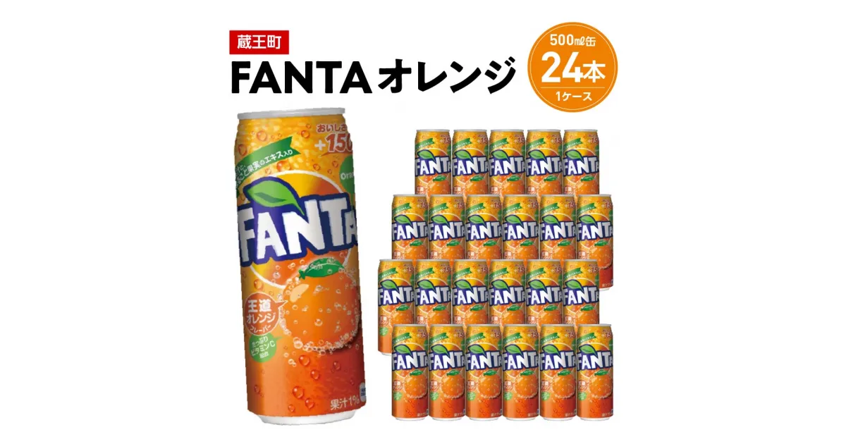 【ふるさと納税】ファンタオレンジ　500ml缶×24本　【04301-0520】