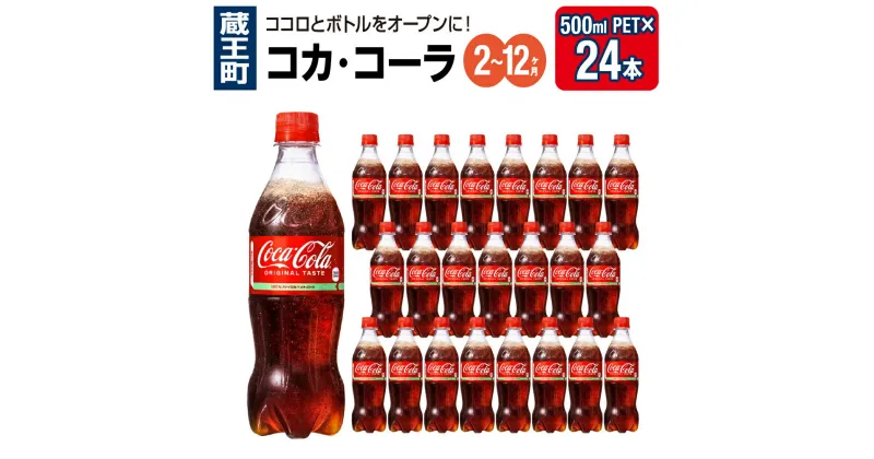 【ふるさと納税】【2～12か月連続お届け】コカ・コーラ　500ml PET×24本　【04301-0032～34・699～701】 コカ・コーラ ボトラーズジャパン ペットボトル 合計 12L 1ケース 宮城県 蔵王町 定期便 送料無料 ギフト プレゼント