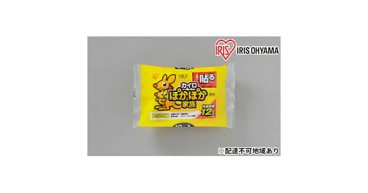 【ふるさと納税】カイロ（240枚）ぽかぽか家族 貼るレギュラー 10P（PKN-10HR）×24箱　雑貨 日用品 使い捨て