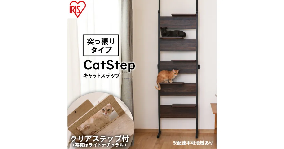 【ふるさと納税】キャットステップ ウォールナット CATS-68　雑貨 日用品 猫 ペットグッズ キャットステップ