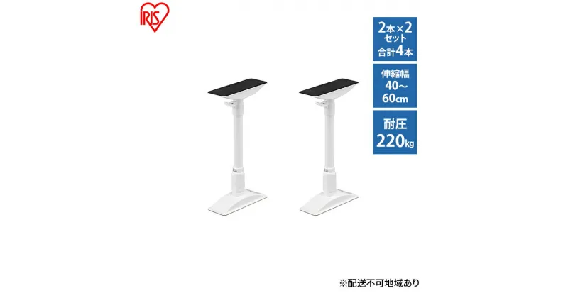 【ふるさと納税】防災 転倒防止 突っ張り棒 家具転倒防止伸縮棒 Mサイズ ホワイト KTB-40R 4本セット アイリスオーヤマ 防災 防災用品 防災グッズ 地震対策 転倒防止器具 転倒防止用突っ張り棒 強力 伸縮棒 耐圧約220kg