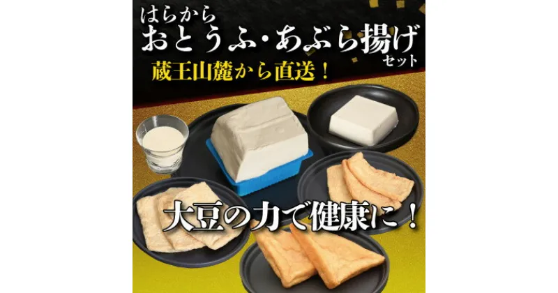 【ふるさと納税】【蔵王山麓から出来立てを直送!】はらからの逸品　おとうふ・あぶら揚げセット【配送不可地域：離島・沖縄県・九州】【1376064】