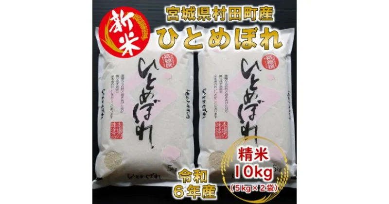 【ふるさと納税】【新米】令和6年産 ひとめぼれ 精米10kg(5kg×2) 宮城県村田町産【1526120】