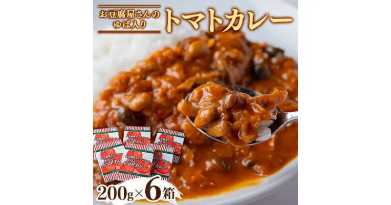 【ふるさと納税】お豆腐屋さんのゆば入りトマトカレー6個セット【1479751】