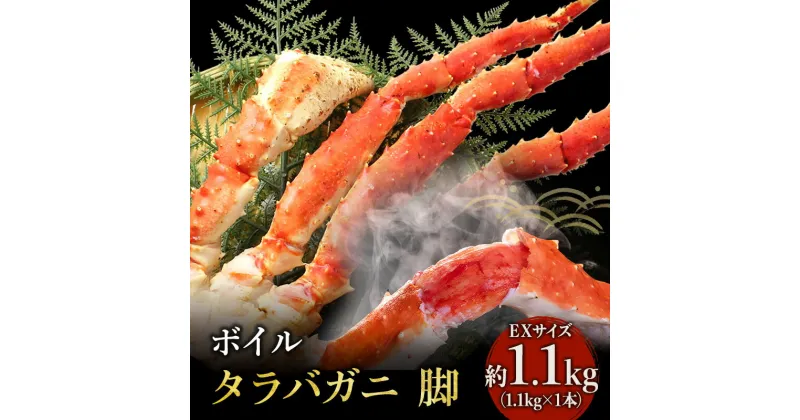 【ふるさと納税】【 カニ 】ボイル たらばがに 脚 EXサイズ 1.1kg×1本 ＜ マルヤ水産 ＞ かに 蟹　たらば蟹・タラバガニ・蟹・カニ・足