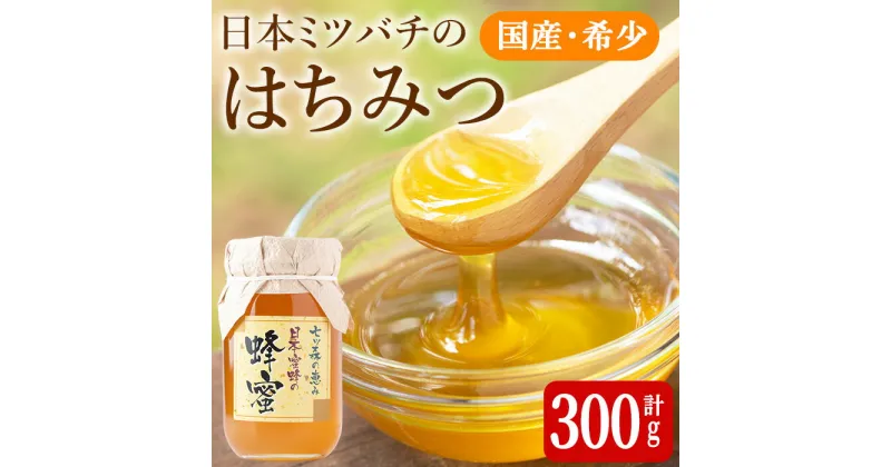 【ふるさと納税】七ツ森の恵 日本ミツバチのはちみつ 300g ハチミツ 蜂蜜 日本蜜蜂 国産 日本ミツバチ 百花蜜【はちみつ屋】ta199