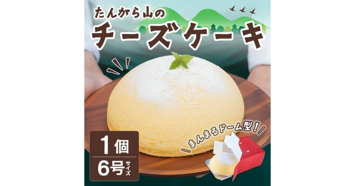 【ふるさと納税】たんがら山のチーズケーキ 6号 焼き菓子 スフレ チーズケーキ 洋菓子 焼菓子 おかし おやつ 手土産 お土産 プレゼント 冷凍 【田園菓子工房シェフドリーム】ta353